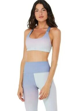 ALO YOGA VAPOR GRADIENT DUSK TAKE CHARGE BRA